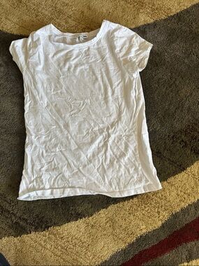 Fashion Nova White Tee with Branded Neck Tag